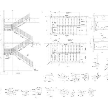 Structural Staircase Steel Detailing at Asia Infotech