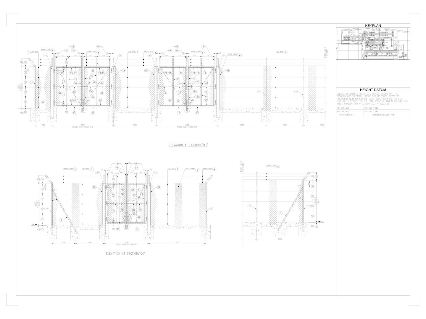 Structural Steel Fencing Detailing at Asia Infotech