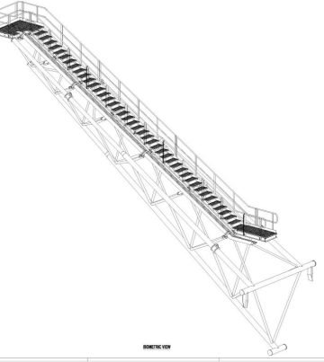 Flare Boom Steel Structure at Asia Infotech