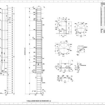 Structural Ladder Detailing Services at Asia Infotech