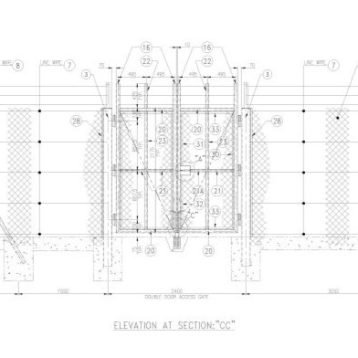 Structural Steel Fencing detailing at Asia Infotech