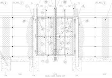 Structural Steel Fencing detailing at Asia Infotech