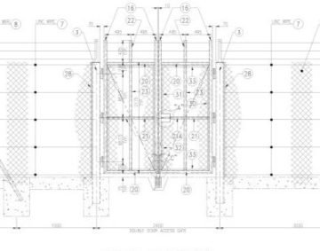 Structural Steel Fencing detailing at Asia Infotech