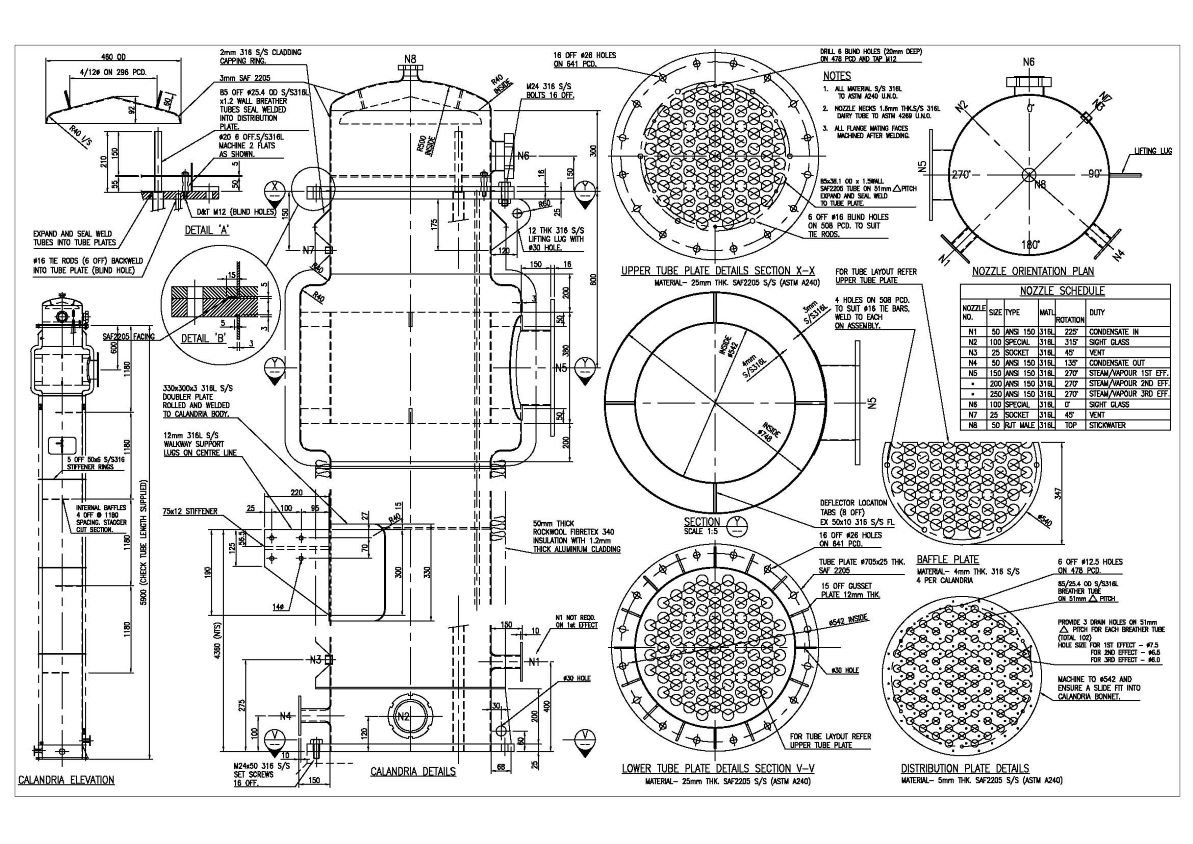 Heat Exchanger Drafting Services at Asia Infotech