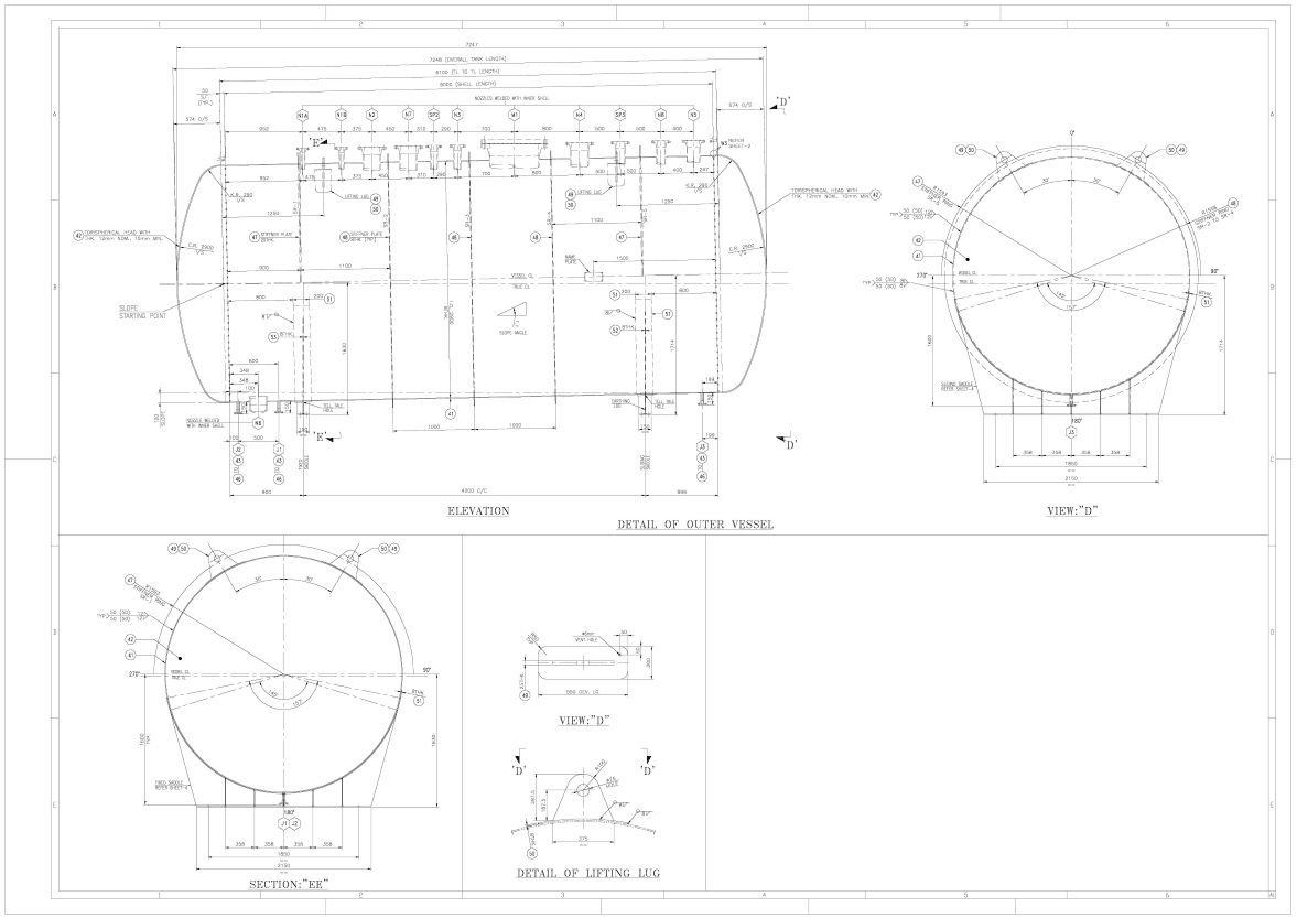 Tank Design and Drafting at Asia Infotech