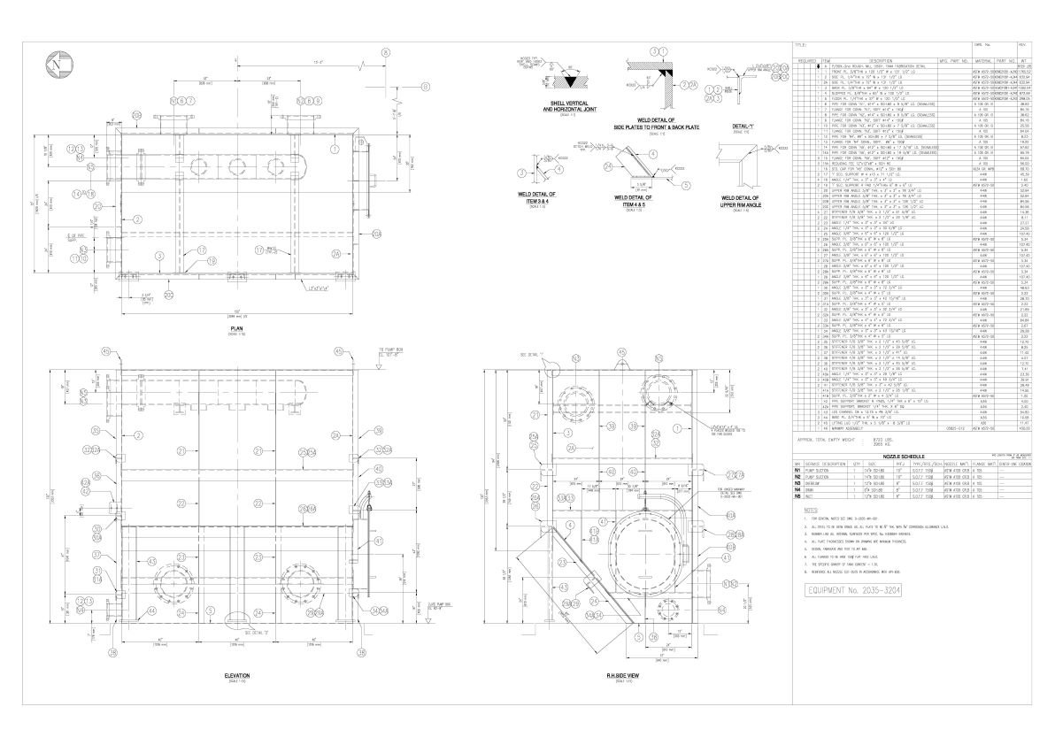 Tank Design and Drafting at Asia Infotech
