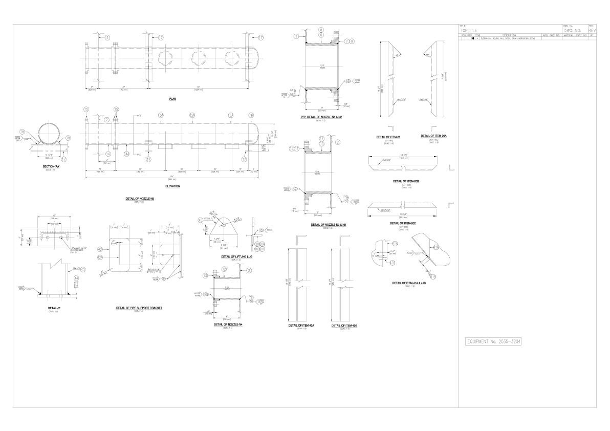 Tank Design and Drafting at Asia Infotech
