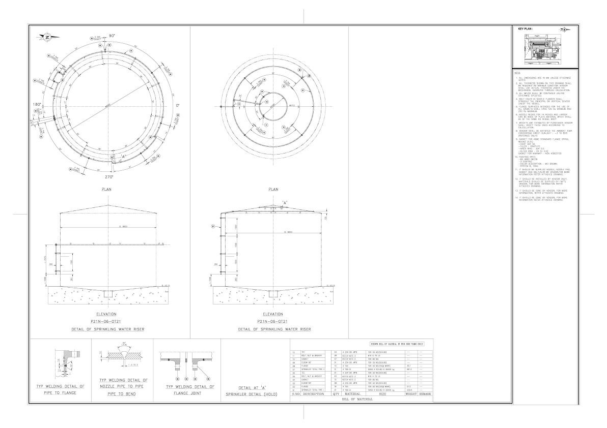 Tank Design and Drafting at Asia Infotech