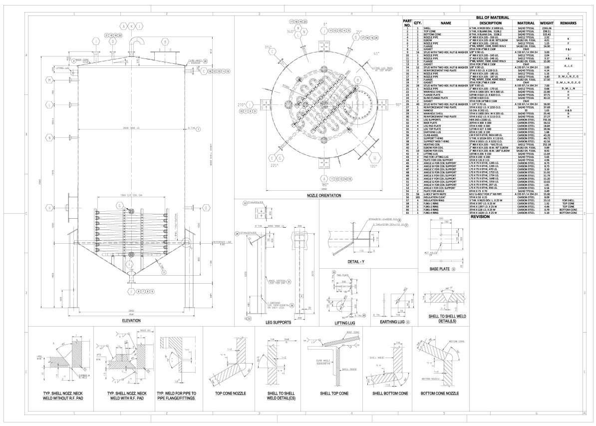 Tank Design and Drafting at Asia Infotech