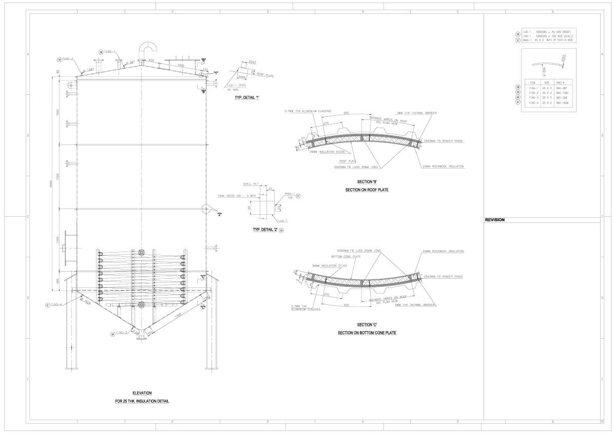 Tank Design and Drafting at Asia Infotech